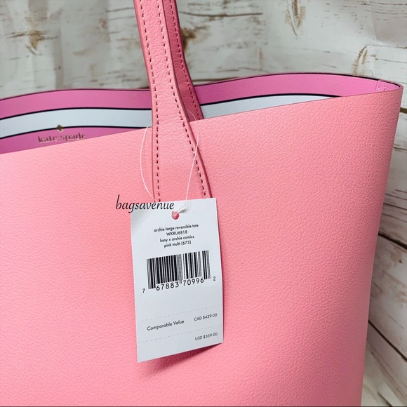 Kate spade riverdale Archie reversible tote pink - Picture 4 of 10